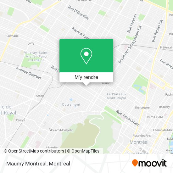Maumy Montréal plan