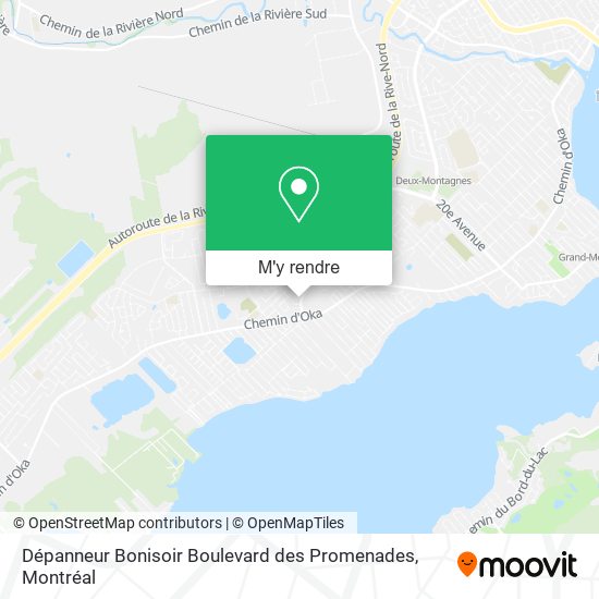 Dépanneur Bonisoir Boulevard des Promenades plan