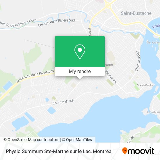 Physio Summum Ste-Marthe sur le Lac plan
