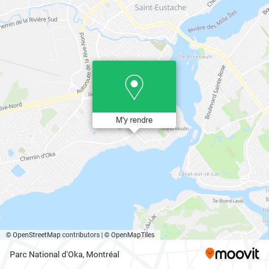 Parc National d'Oka plan