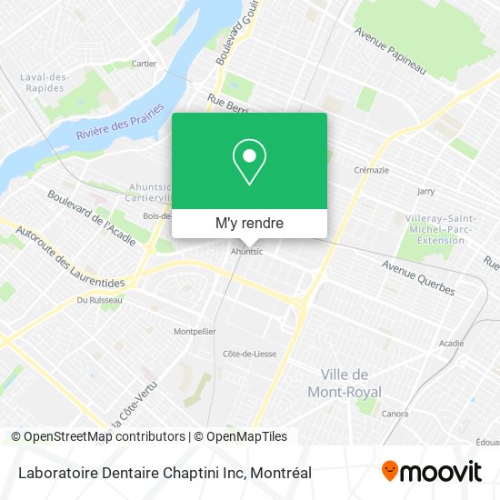 Laboratoire Dentaire Chaptini Inc plan