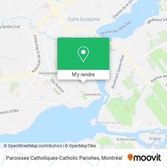 Paroisses Catholiques-Catholic Parishes plan