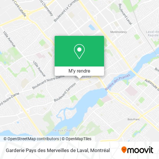 Garderie Pays des Merveilles de Laval plan
