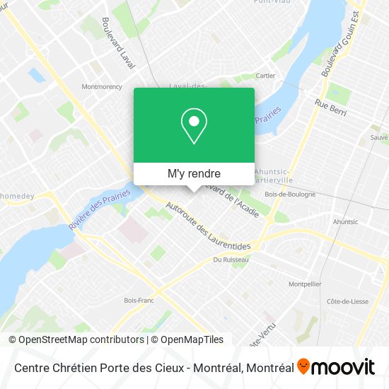 Centre Chrétien Porte des Cieux - Montréal plan