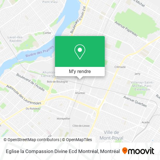 Eglise la Compassion Divine Ecd Montréal plan