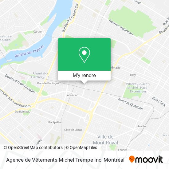 Agence de Vêtements Michel Trempe Inc plan