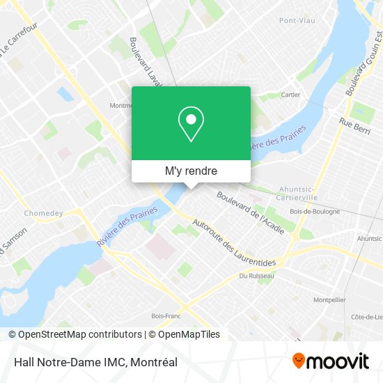 Hall Notre-Dame IMC plan