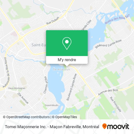 Tomei Maçonnerie Inc. - Maçon Fabreville plan