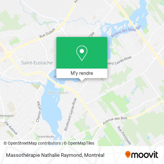 Massothérapie Nathalie Raymond plan