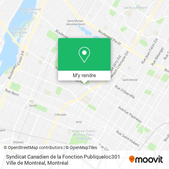 Syndicat Canadien de la Fonction Publiqueloc301 Ville de Montréal plan
