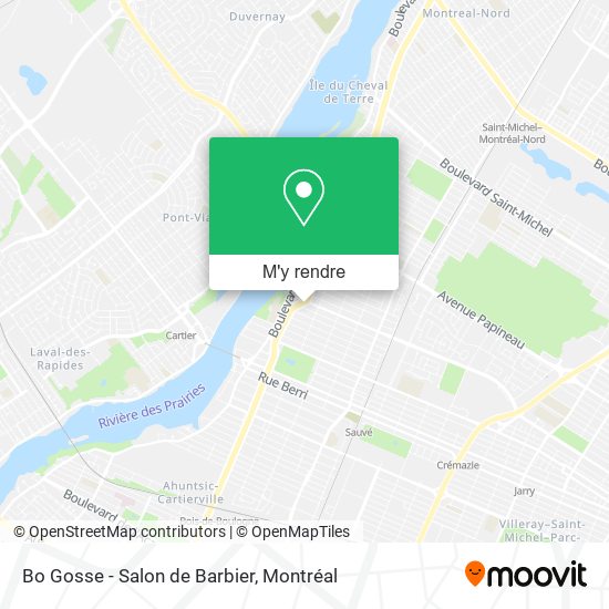 Bo Gosse - Salon de Barbier plan