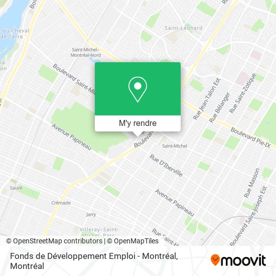 Fonds de Développement Emploi - Montréal plan