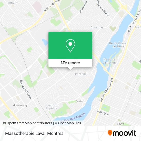 Massothérapie Laval plan