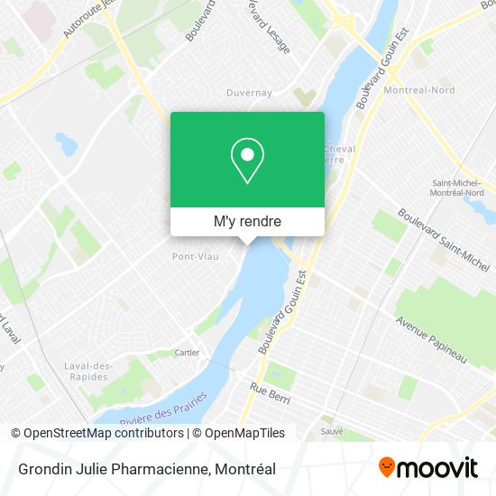 Grondin Julie Pharmacienne plan