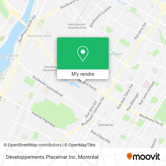 Développements Placemar Inc plan