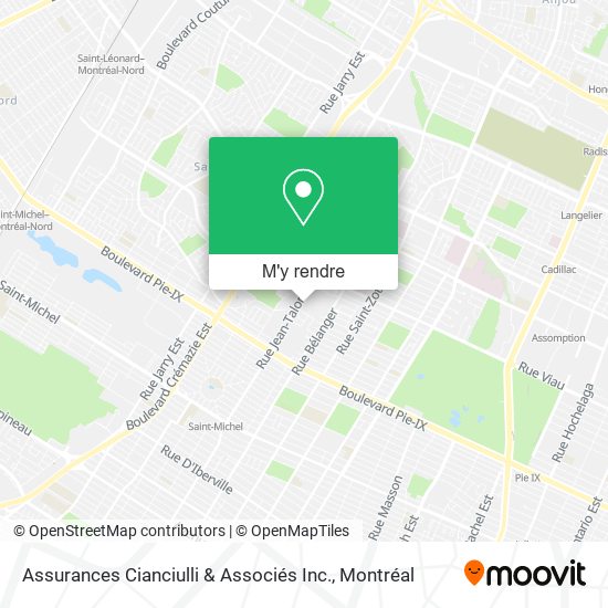 Assurances Cianciulli & Associés Inc. plan