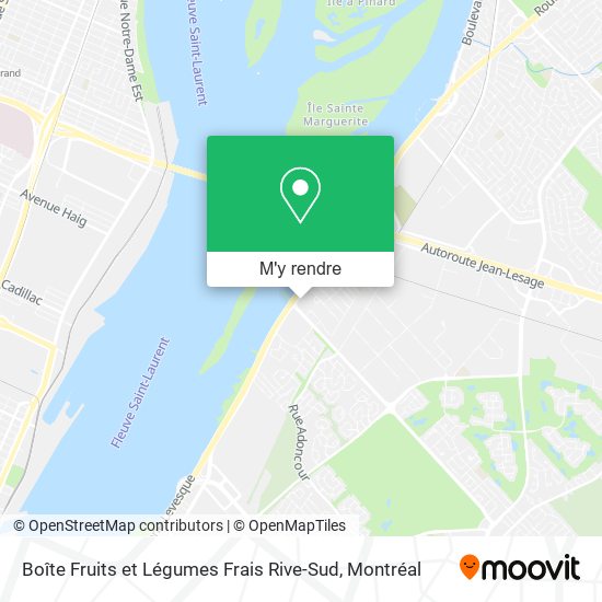 Boîte Fruits et Légumes Frais Rive-Sud plan