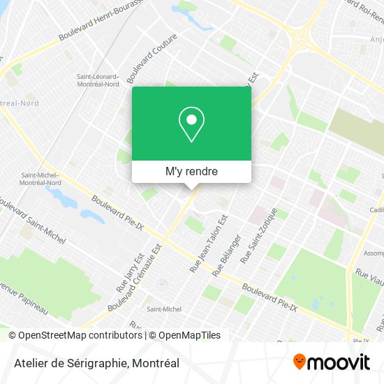 Atelier de Sérigraphie plan