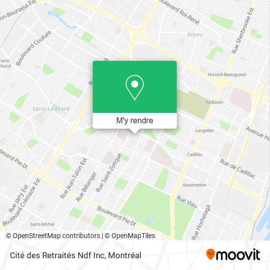 Cité des Retraités Ndf Inc plan