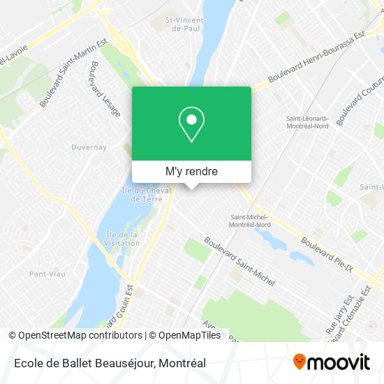 Ecole de Ballet Beauséjour plan