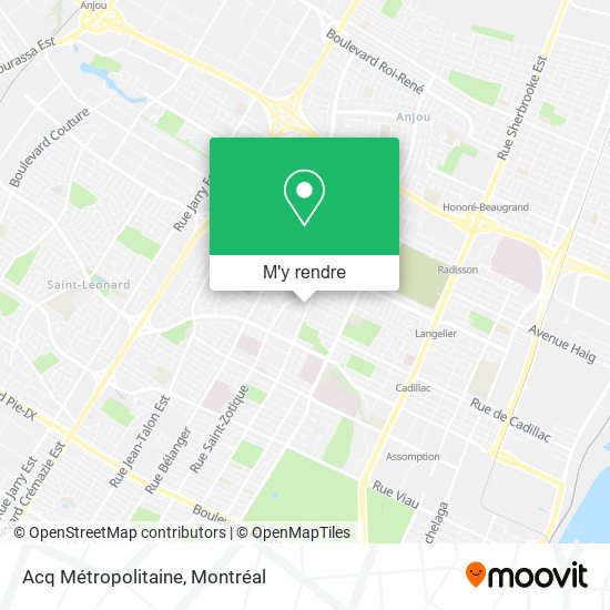 Acq Métropolitaine plan