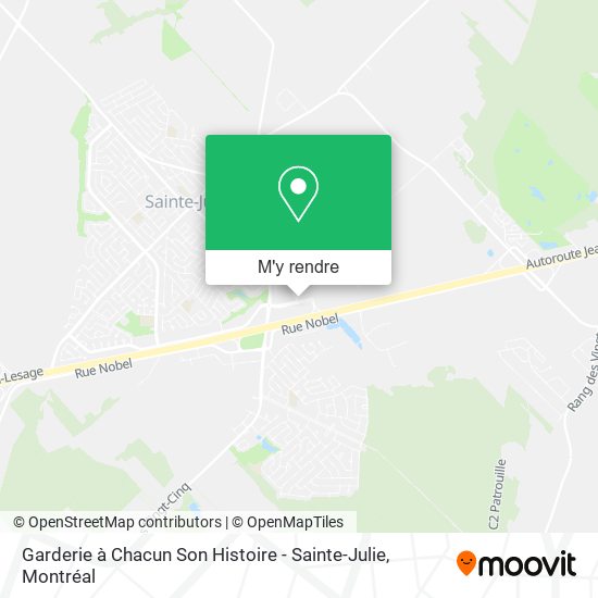 Garderie à Chacun Son Histoire - Sainte-Julie plan