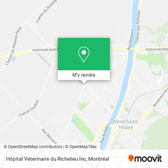 Hôpital Veterinaire du Richelieu Inc plan