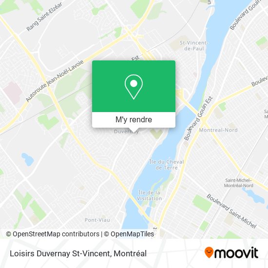 Loisirs Duvernay St-Vincent plan