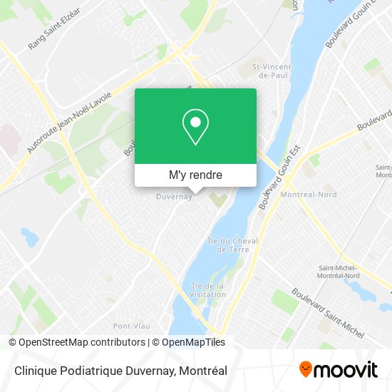 Clinique Podiatrique Duvernay plan