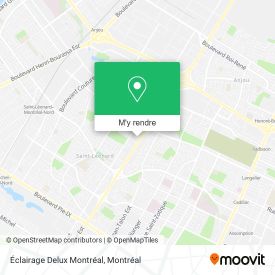 Éclairage Delux Montréal plan