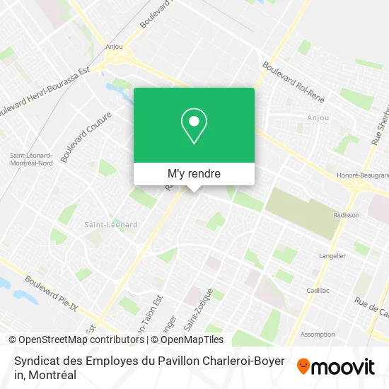 Syndicat des Employes du Pavillon Charleroi-Boyer in plan