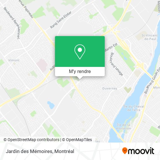 Jardin des Mémoires plan