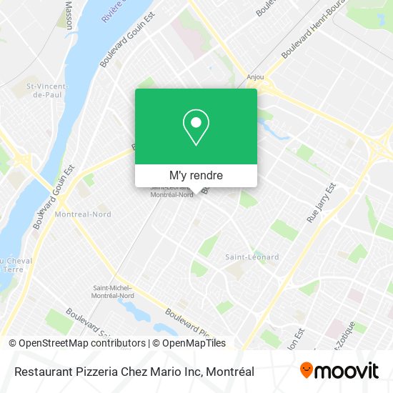 Restaurant Pizzeria Chez Mario Inc plan