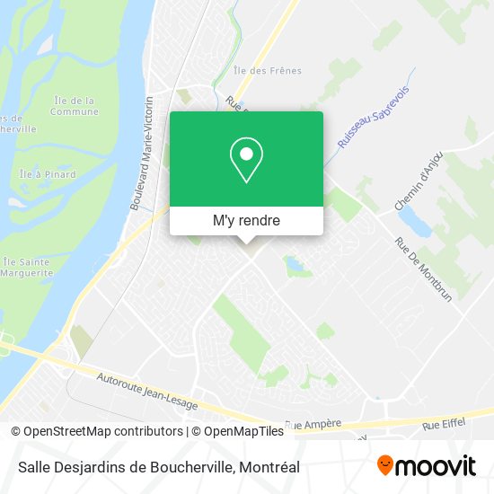 Salle Desjardins de Boucherville plan