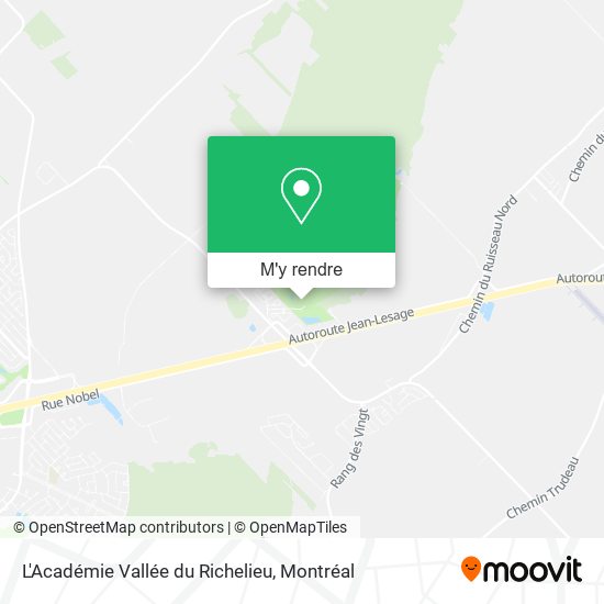 L'Académie Vallée du Richelieu plan
