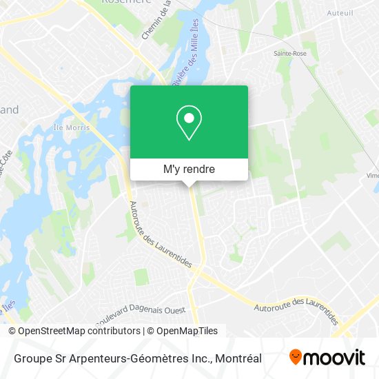 Groupe Sr Arpenteurs-Géomètres Inc. plan