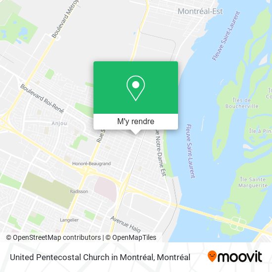 United Pentecostal Church in Montréal plan