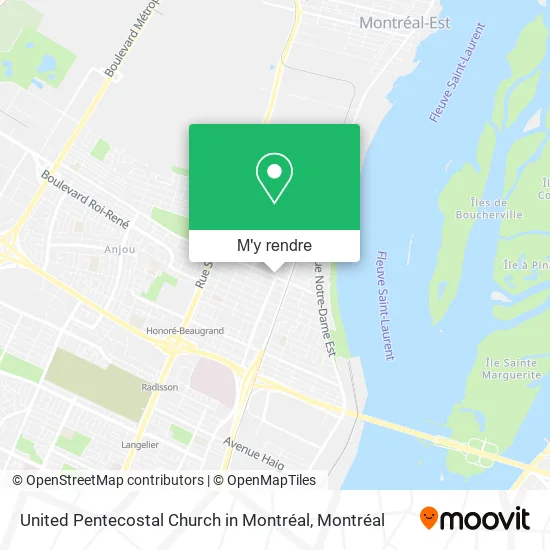 United Pentecostal Church in Montréal plan