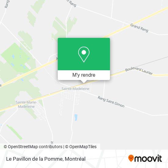 Le Pavillon de la Pomme plan