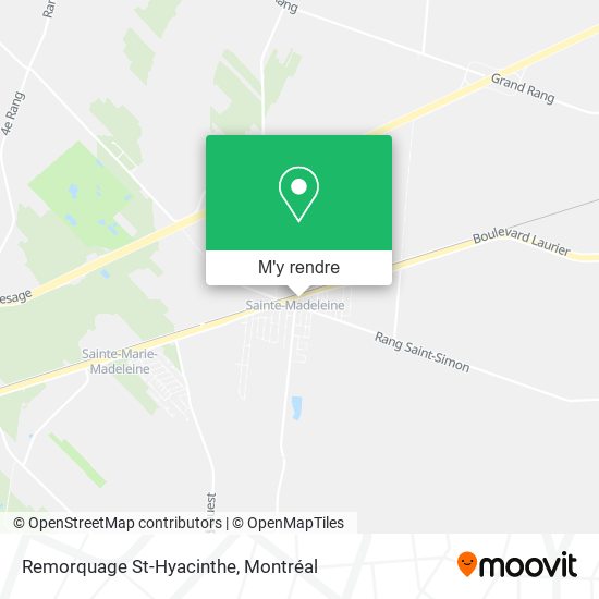 Remorquage St-Hyacinthe plan