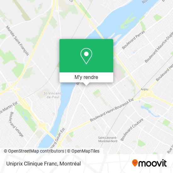 Uniprix Clinique Franc plan