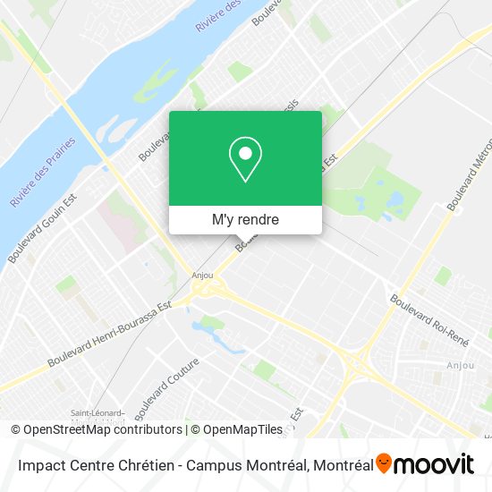 Impact Centre Chrétien - Campus Montréal plan