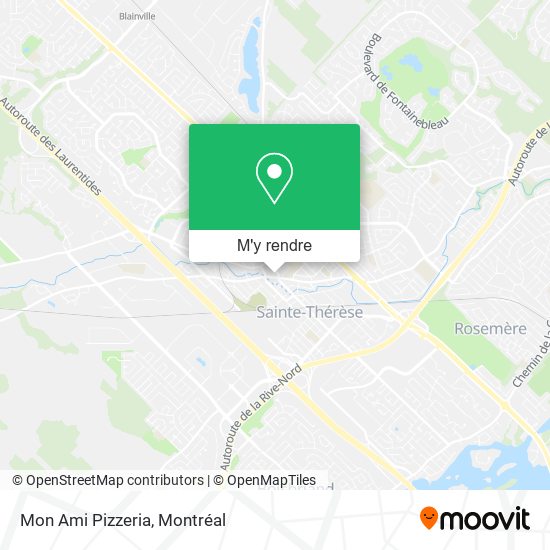 Mon Ami Pizzeria plan