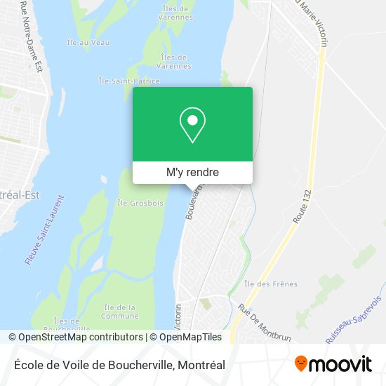 École de Voile de Boucherville plan