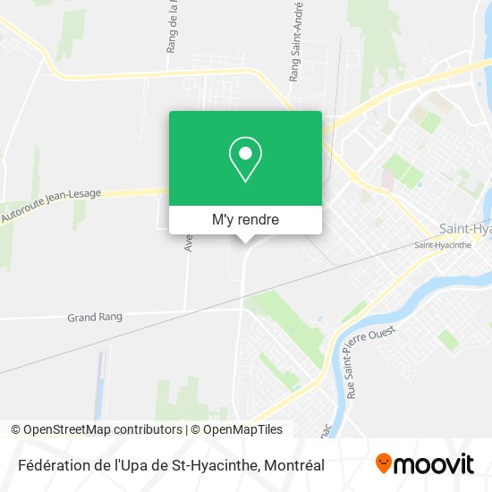 Fédération de l'Upa de St-Hyacinthe plan