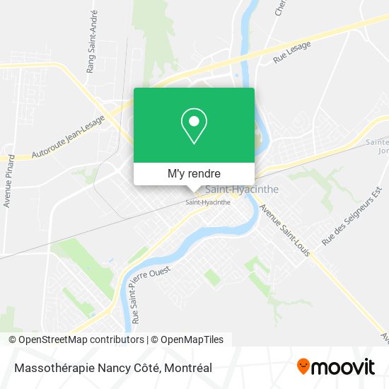Massothérapie Nancy Côté plan