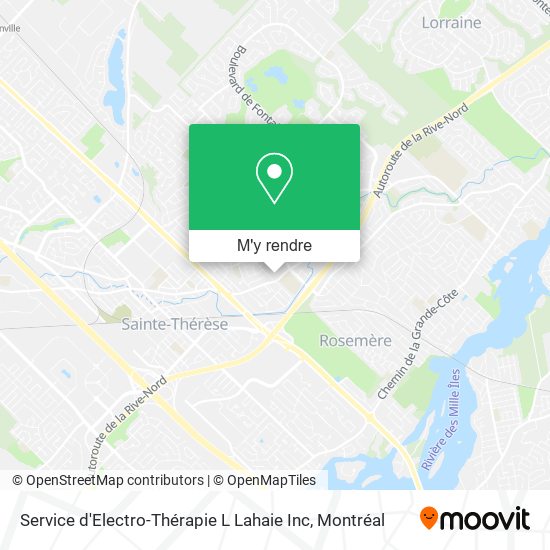 Service d'Electro-Thérapie L Lahaie Inc plan