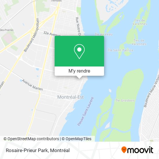 Rosaire-Prieur Park plan
