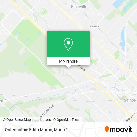 Ostéopathie Edith Martin plan