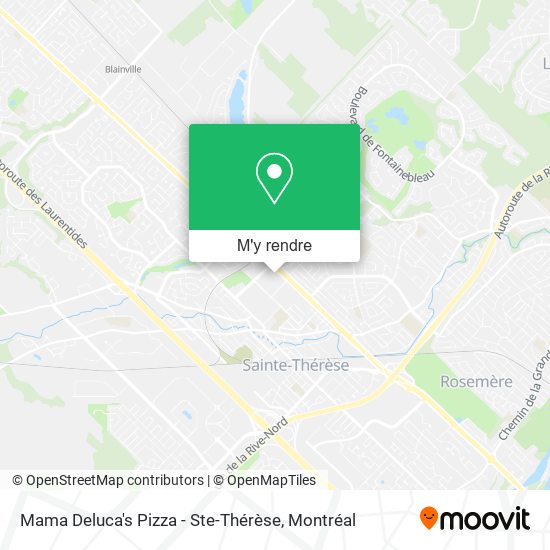 Mama Deluca's Pizza - Ste-Thérèse plan